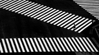 143   H.W. CHAN  Pedestrian zebra line Bw   Hong Kong      © Reflet Mondial de la Photographie 2017  Les photos sur ce CD ne sont pas libres de droits / The photos on this CD are not royalty free / De foto's op deze cd zijn niet royalty-vrije